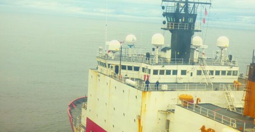 The US now only deploys three Arctic-capable icebreakers, including 
        
        , shown here operating in the Gulf of Alaska.