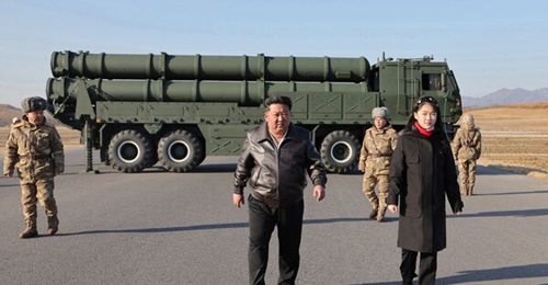 KCNA reported that the North Korean military test-fired an 'upgraded' 600 mm KN-25 MRL system on 27 January. The event was observed by North Korean leader Kim Jong-un.