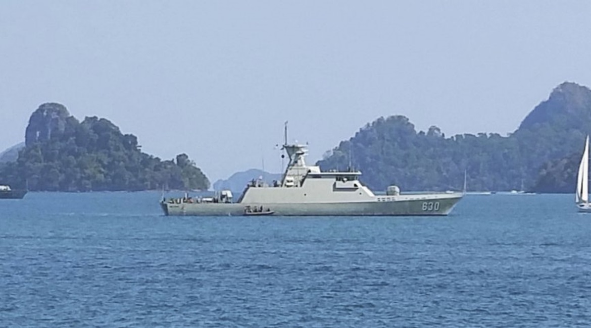 The third-of-class KCR-60M-class fast attack craft, KRI 
        
         , seen off Langkawi, Malaysia. Indonesia has placed an order for four more vessels in the class.