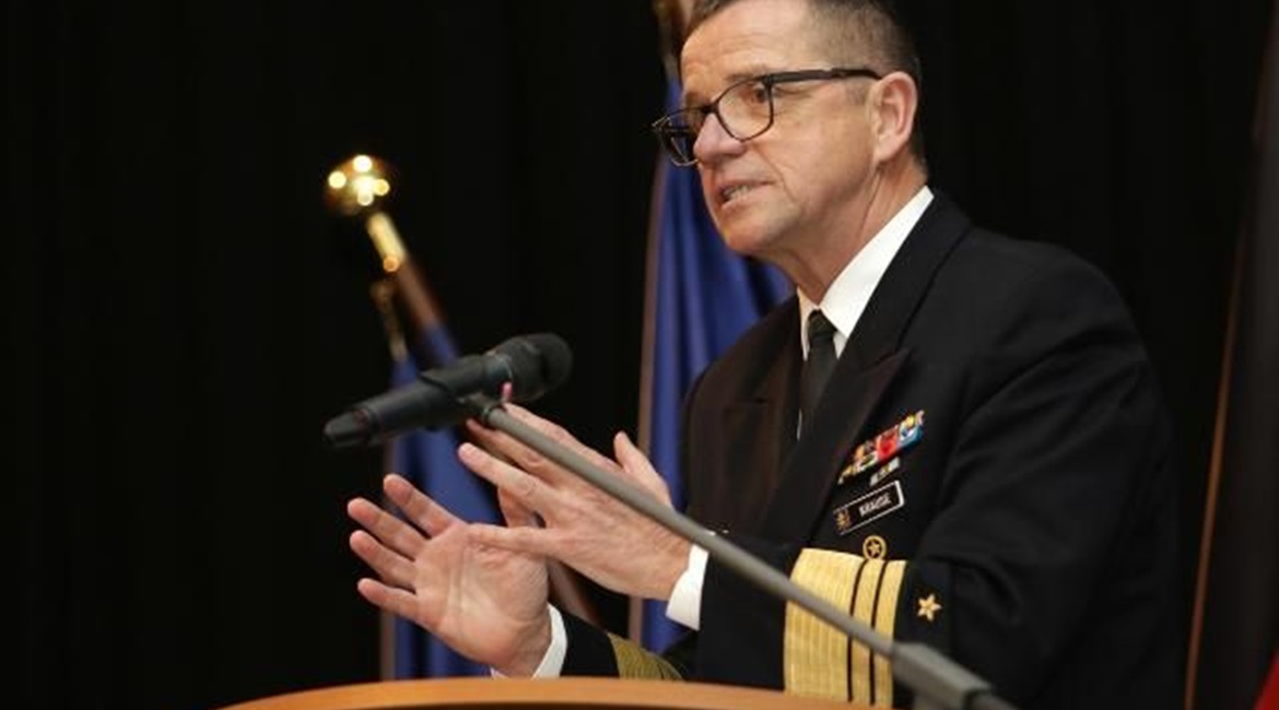 German Navy Chief Vice Admiral Andreas Krause addressed the service's 59th Historical-Tactical Meeting in Dobbin-Linstow, close to Rostock, on 10 January.