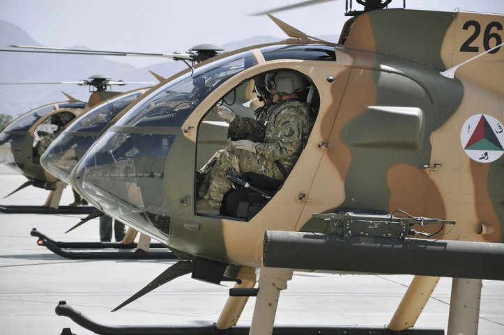 The US Army is to upgrade the fuel systems of 25 of the Afghan Air Force’s MD 530F helicopters to improve safety and performance. (438th Air Expeditionary Wing)