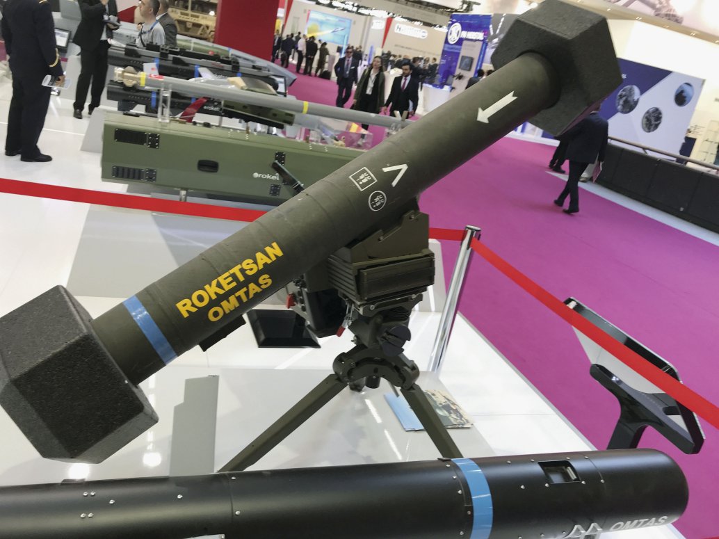 Roketsan has signed a contract with Aselsan for serial production of the imaging IR seeker assembly for the new OMTAS ATGM system. (Robin Hughes)
