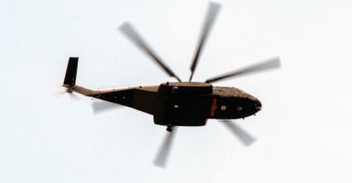 A photograph has emerged on online forums showing the underside of a variant of the Changhe Aircraft Industry Group Z-8G helicopter.