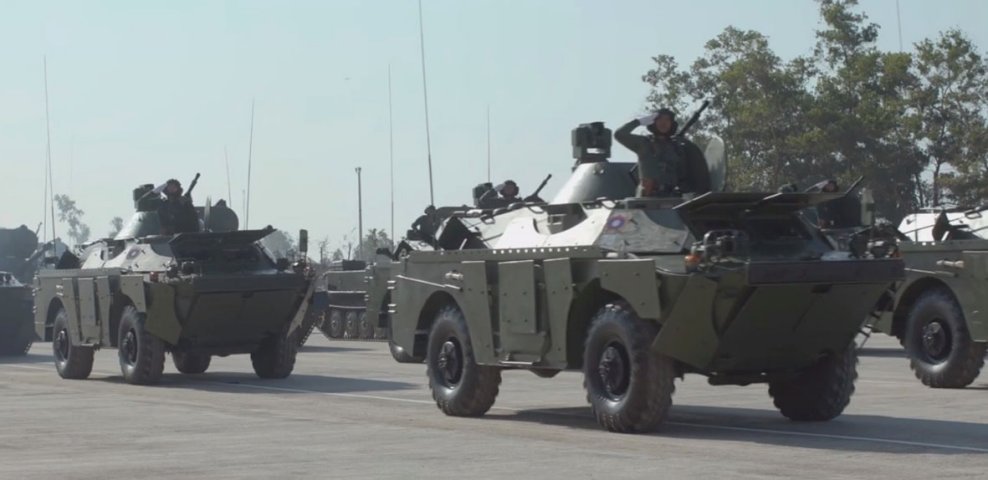 Laos unveiled several upgraded BRDM-2M 4×4 reconnaissance vehicles during a parade held in the capital Vientiane on 20 January to mark the 70th anniversary of the founding of the LPA. (Via Vientiane Times)