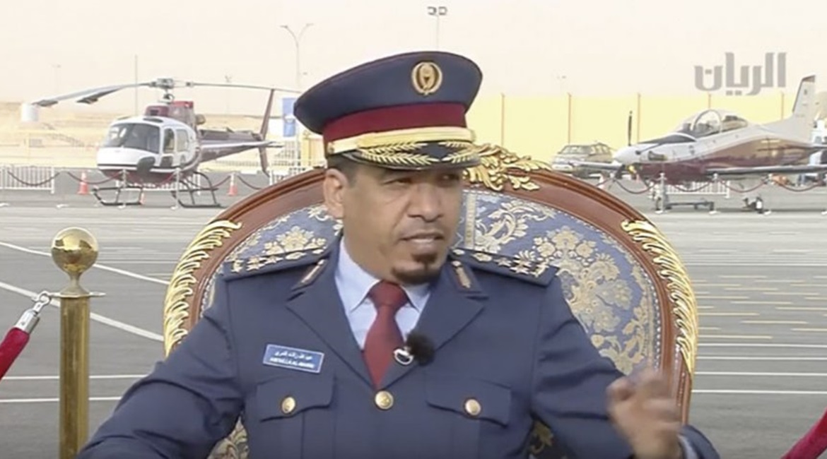 A Qatari TV news screenshot showing one of at least two Airbus Helicopters H125 training platforms to have arrived in-country.