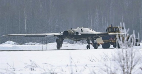 The Okhotnik's conventional looking turbofan, likely of the AL-31/41 series, might eventually change as the heavy UAV's development progresses.