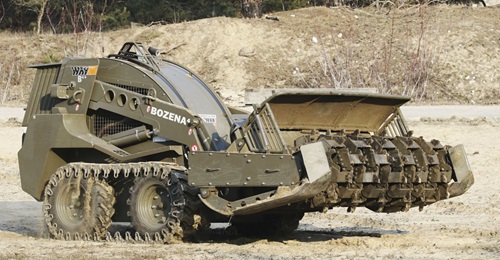 The Bozena 4+ mine-clearance UGV features a range of improvements including extended operating endurance.