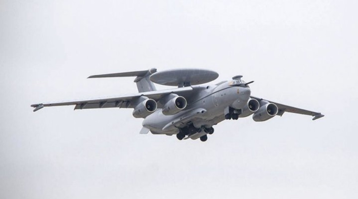 The A-100 is based on a new AESA radar and the upgraded Ilyushin Il-76MD-90A airframe.
