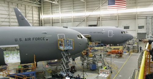 A USAF training squadron received its first two KC-46A aerial refuelling tankers. The delivery gives maintainers and other crews the opportunity for hands-on experience with the aircraft.