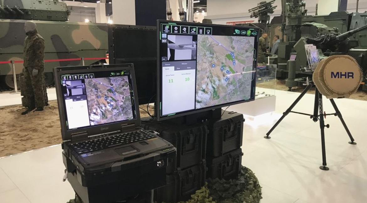 PGZ displays a mock-up of the Rosomak BMS at MSPO in Kielce, Poland, on 5 September 2018.