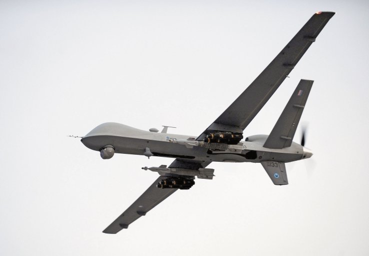 The UK now has nine Reaper UAVs in service, with the disclosure that one aircraft is being decommissioned in the US. (Crown Copyright)