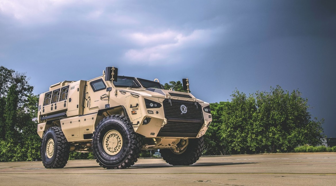 Paramount Group launched an all-new Mbombe 4 at IDEX 2019, receiving a contract at the show for the vehicle.