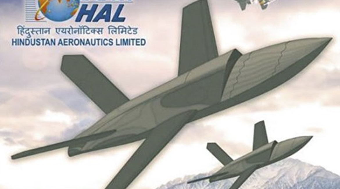 An impression of HAL's proposed Unmanned Wingman concept.