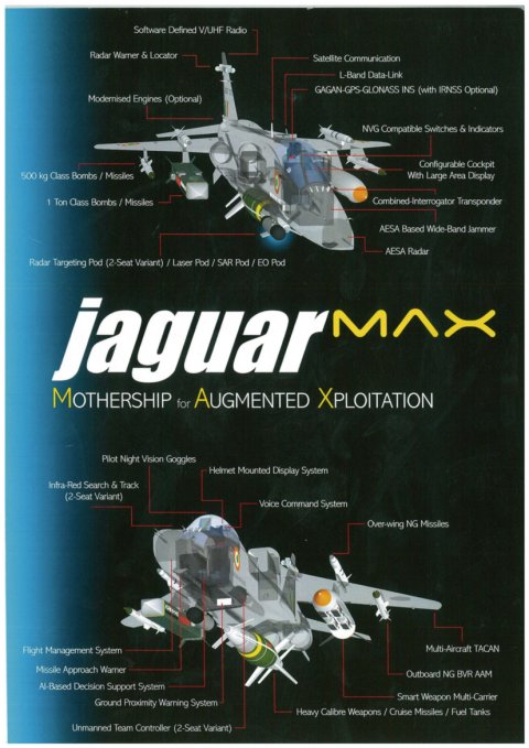 A schematic diagram of the Jaguar MAX configuration, displaying some of its main features. (HAL)