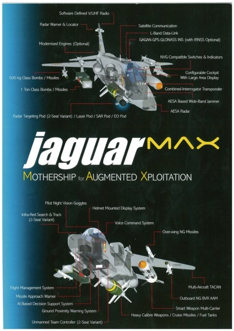 A schematic diagram of the Jaguar MAX configuration, displaying some of its main features.
