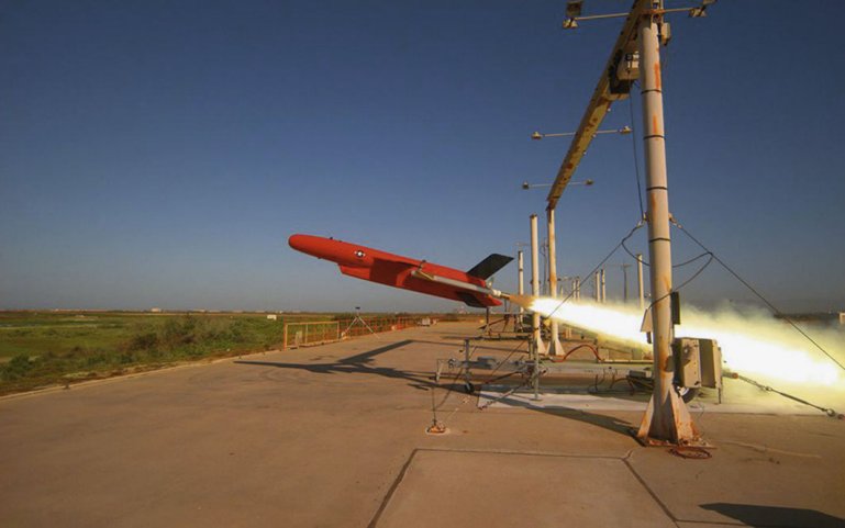 A BQM-177A Subsonic Aerial Target is launched from Point Mugu, California. (US Navy)
