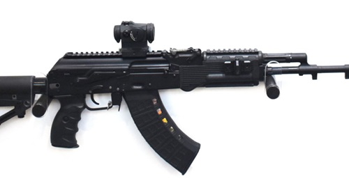 The Indian government inaugurated a manufacturing plant in Korwa on 3 March to licence-build 750,000 units of the Kalashnikov AK-203 7.62 mm assault rifle (seen here) for the Indian military.