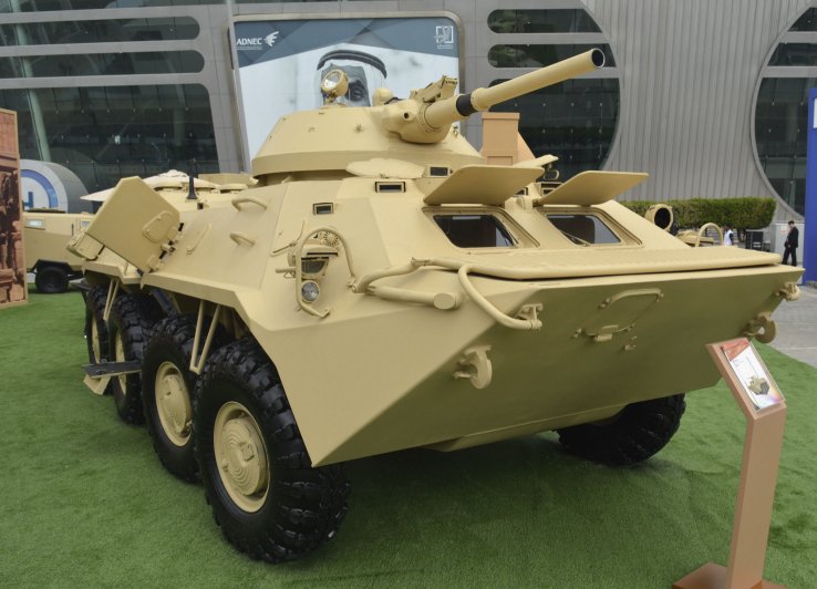 MIC’s Shareef-3 8×8 APC is based on the BTR-70 with a BMP-1 turret. (IHSMarkit/Patrick Allen)