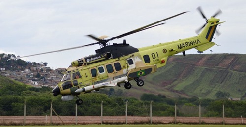 Helibras in 2016 conducted the initial flight for the first armed H225M helicopter to be delivered to the Brazilian Navy.