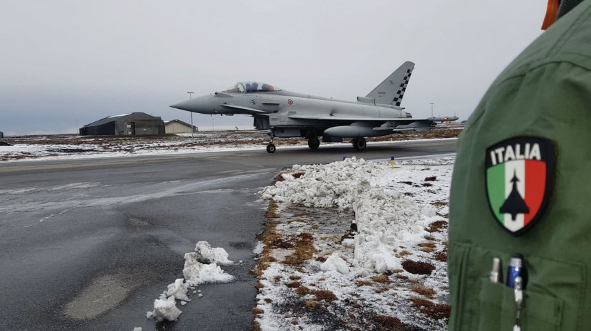 The Italian Air Force has deployed to Keflavik for the fourth time in recent years. It will perform air policing and training duties over Iceland through to mid-April. (Italian Air Force)
