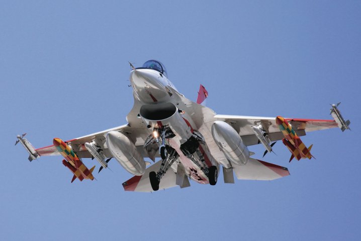 A Japanese F-2 fighter carrying a pair of indigenously developed ASM-3 anti-ship missiles. (ATLA)