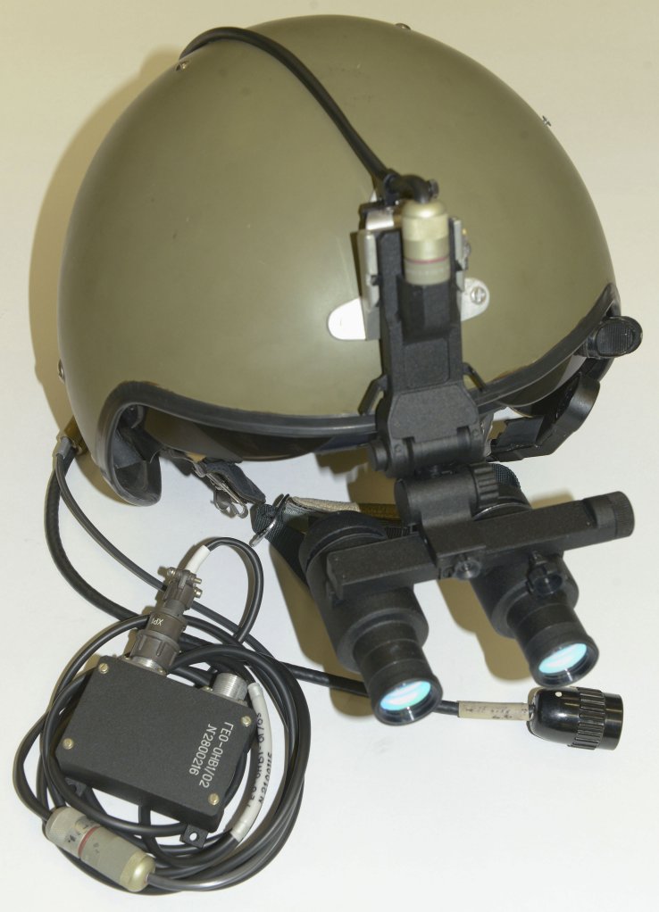 The latest set of GEO-ONV1-01M night vision goggles as produced by Russia's NPO Geofizika-NV. (N Novichkov)