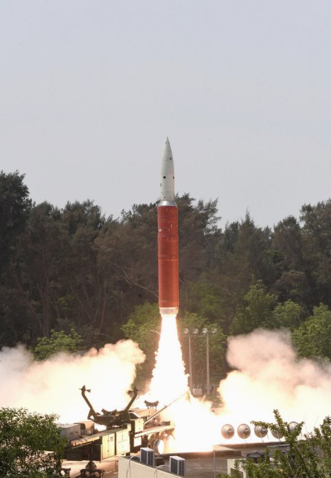 India successfully tested the BMD Interceptor missile (seen here) on 27 March. The ASAT weapon was used to destroy an Indian satellite in low-Earth orbit. (DRDO/PIB)