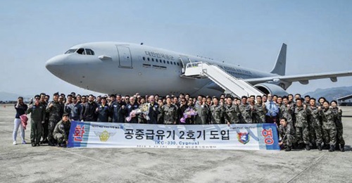 South Korea's MND announced on 28 March that the RoKAF had received the second of four A330-200 MRTTs, which are known as KC-330 Cygnus in RoKAF service.