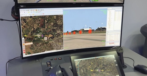 IAI's unified control system for its Heron family of UAVs features two 61 cm LCD screens and a tablet-sized screen for a mapping application.