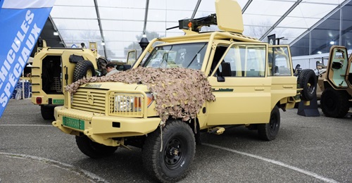 The Masstech Barkhane was among the vehicles presented by Technamm at the SOFINS exhibition, held at Camp de Souge, south of Bordeaux, on 2-4 April.