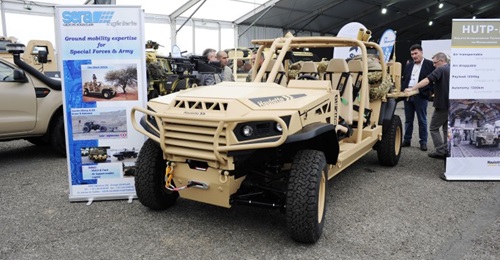 Haulotte showcased its Haulotte HUTP family of vehicles for the first time at the SOFINS exhibition, held at Camp de Souge, south of Bordeaux, on 2-4 April.