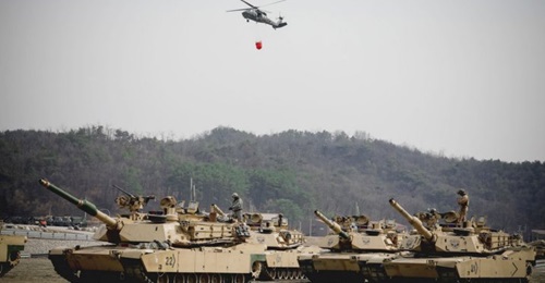 First Armored Division tankers prepare to qualify at Rodriguez Live Fire Complex, South Korea, in March 2019. US military leaders are meeting to determine what role the US Army will have if the nation is involved in a violent conflict in the Pacific re...