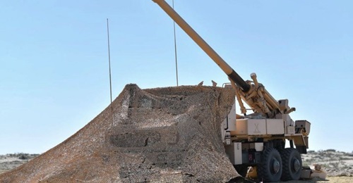 A photograph released by the Saudi Arabian National Guard (SANG) shows a CAESAR purportedly during an exercise in March. The SANG is the only Saudi military organisation that has been seen using the howitzer.