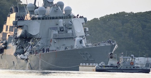 USS 
        
         needs an extensive overhaul after being damaged in a 2017 collision with a commercial ship in the Western Pacific.