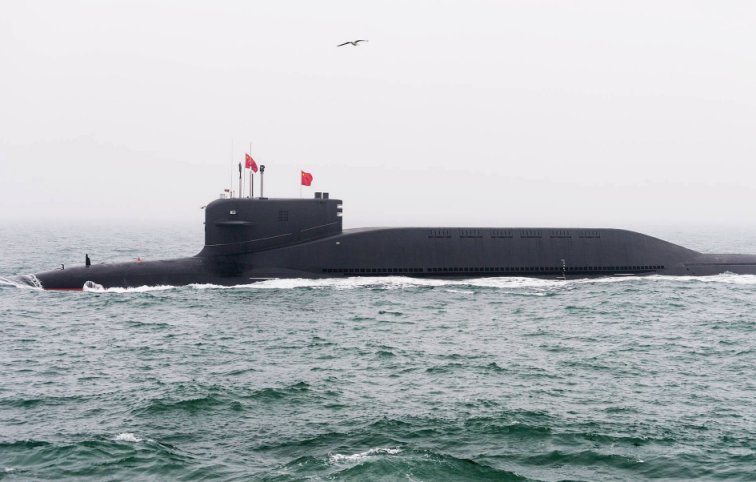 A new variant of China’s Type 094-class SSBN took part in a fleet review held on 23 April off the northern port city of Qingdao to mark the 70th anniversary of the founding of the PLAN. (TASS)