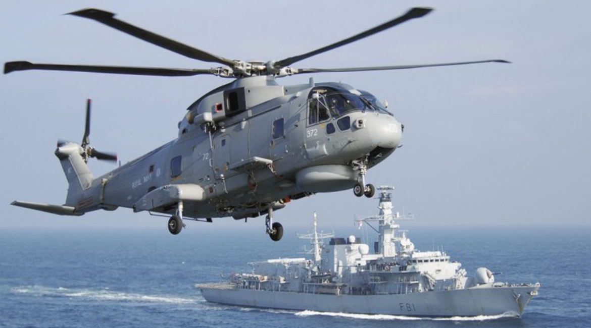 Seen here in UK Royal Navy service, the AW101 has been selected by Poland, primarily in an anti-submarine role but also with a secondary combat search-and-rescue role.