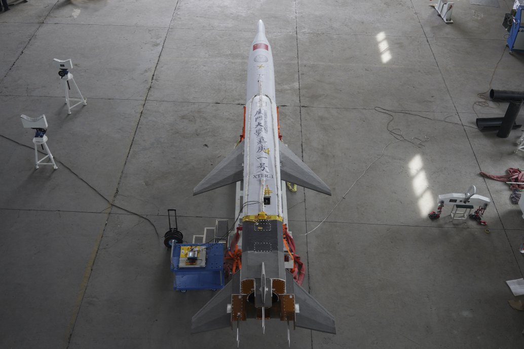 China test-launched the Jiageng-I hypersonic test vehicle on 23 April. It is, however, unclear whether it is fitted with the recently developed heat-resistant material. (Xiamen University)