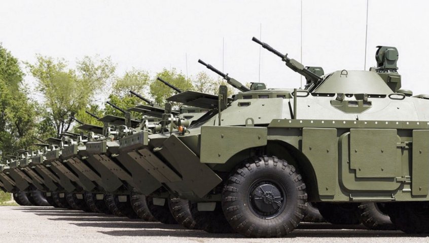 Russia recently donated nine BRDM-2M 4x4 reconnaissance vehicles to Kyrgyzstan. (Russian MoD)