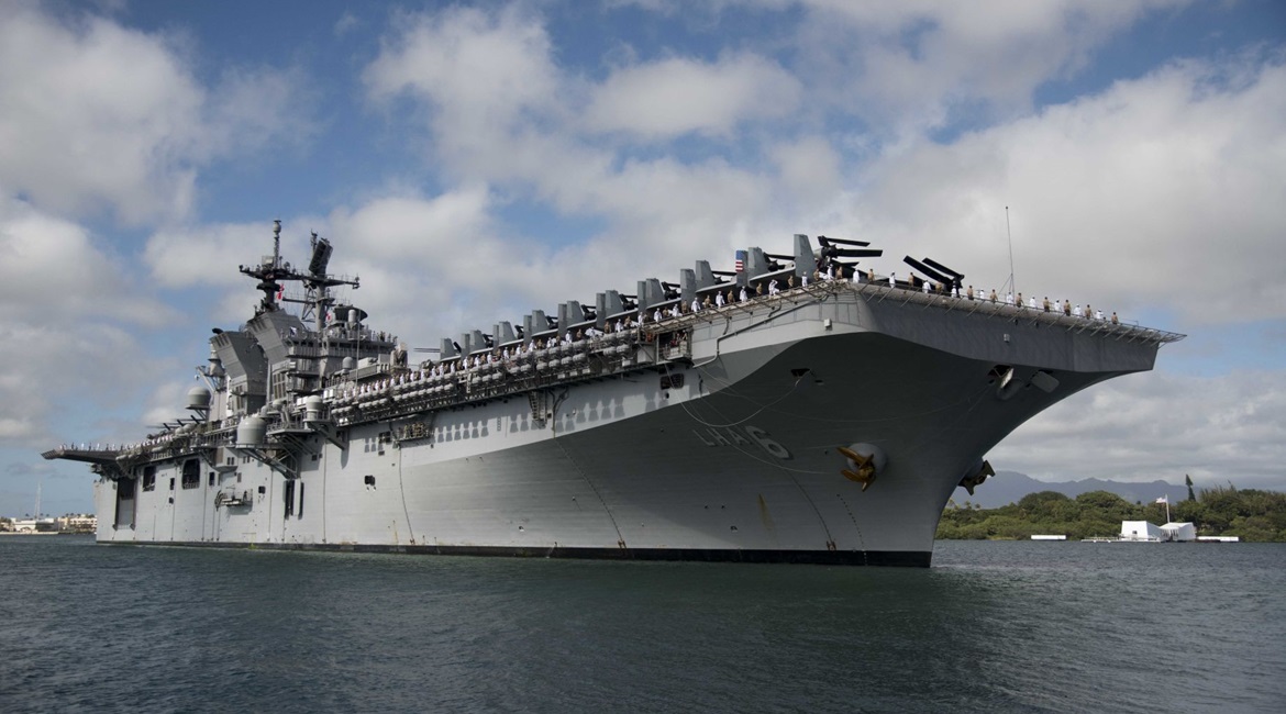 Amphibious assault ship USS 
        
         (LHA 6) will be forward-deployed to Japan.