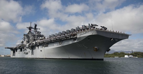 Amphibious assault ship USS 
        
         (LHA 6) will be forward-deployed to Japan.