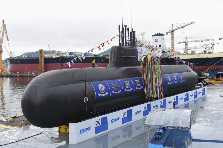 South Korean shipbuilder DSME launched the first KSS-III submarine on order for the RoKN in September 2018. South Korea has now approved the construction of a second batch of submarines in the class. (RoKN)