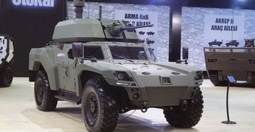Otokar's Akrep IIe technology demonstrator, shown for the first time at IDEF 2019.