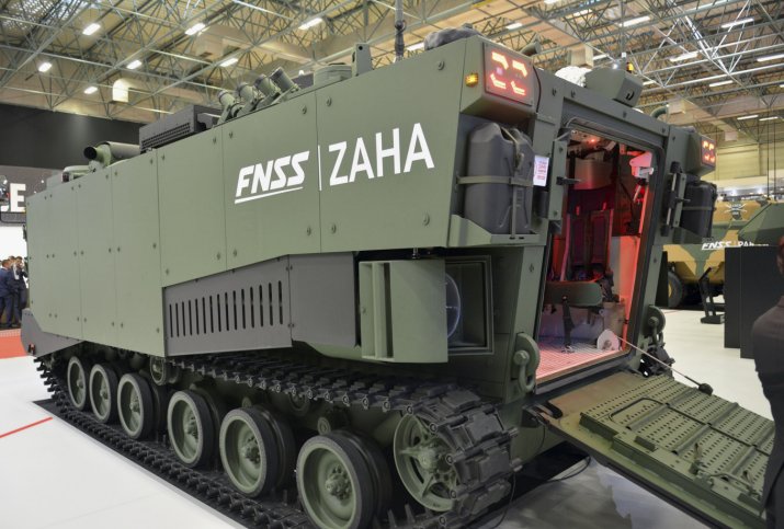 Rearward view of the Zaha MAV, which was shown by FNSS for the first time at IDEF 2019. (IHS Markit/Patrick Allen)
