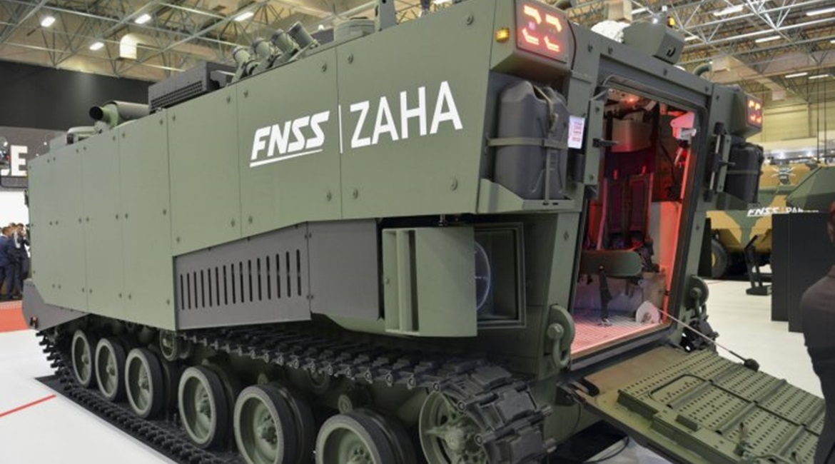 Rearward view of the Zaha MAV, which was shown by FNSS for the first time at IDEF 2019.