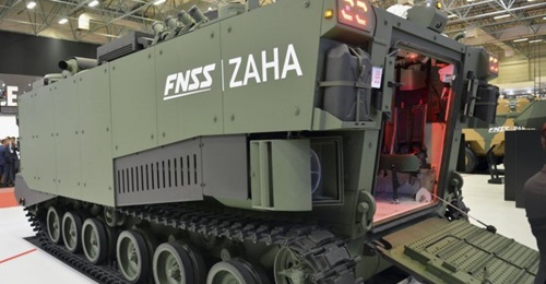 Rearward view of the Zaha MAV, which was shown by FNSS for the first time at IDEF 2019.