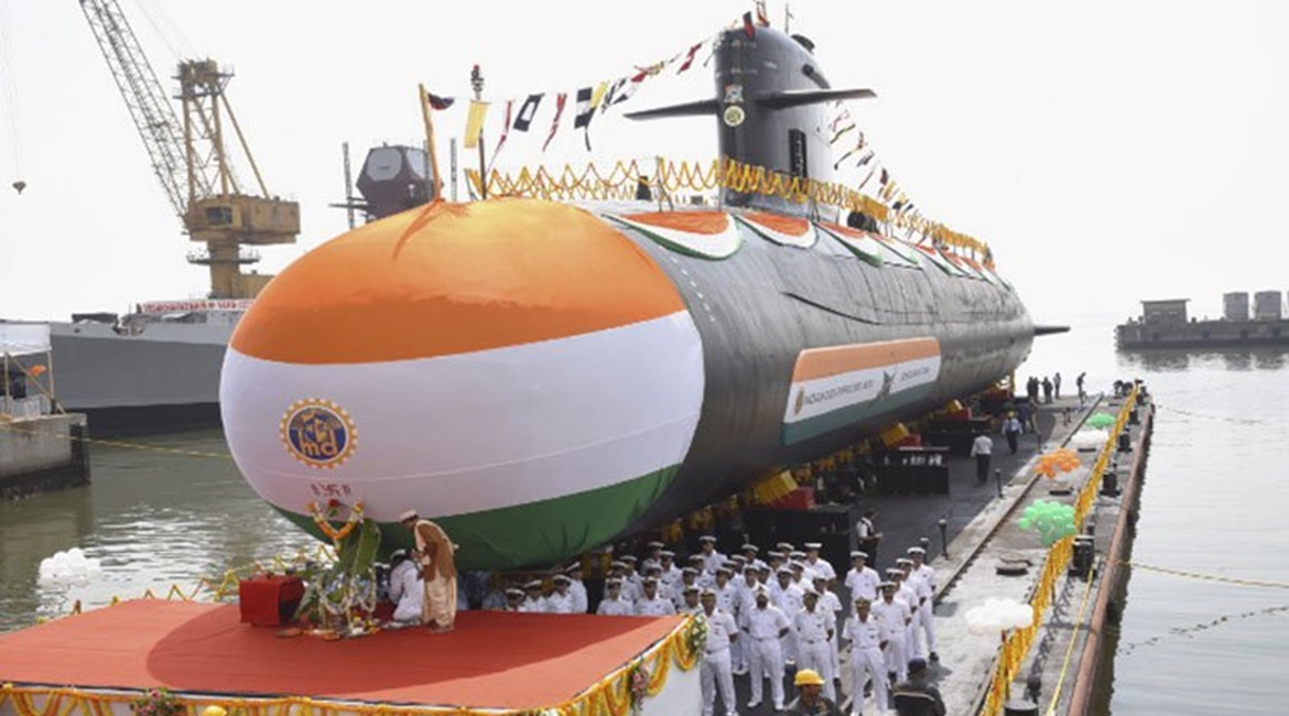 India's Mazagon Dock Shipbuilders Limited launched , the fourth of six Kalvari (Scorpène)-class SSKs on order for the IN, on 6 May in Mumbai.