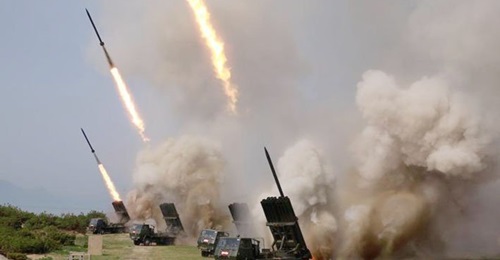 North Korea tested two types of multiple rocket launchers, which fired 240 mm and 300 mm rockets, according to the South Korean MND on 4 May.