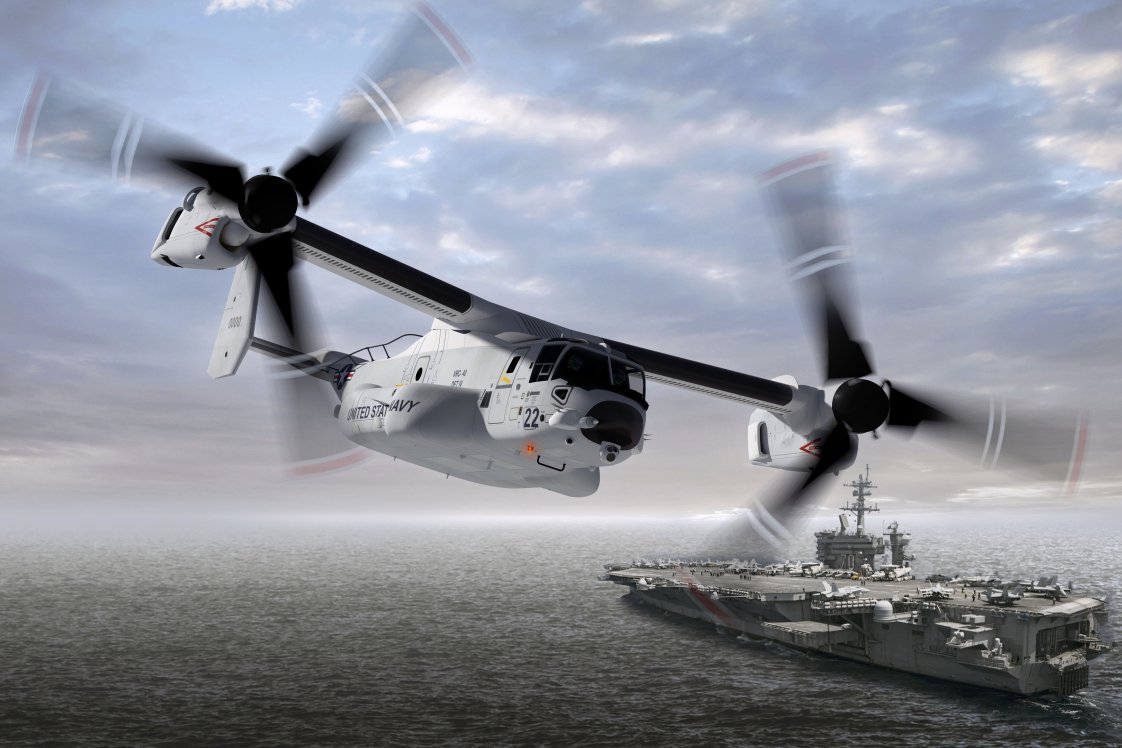 The CMV-22B will replace the USN’s existing C-2A Greyhound COD aircraft. (Boeing)