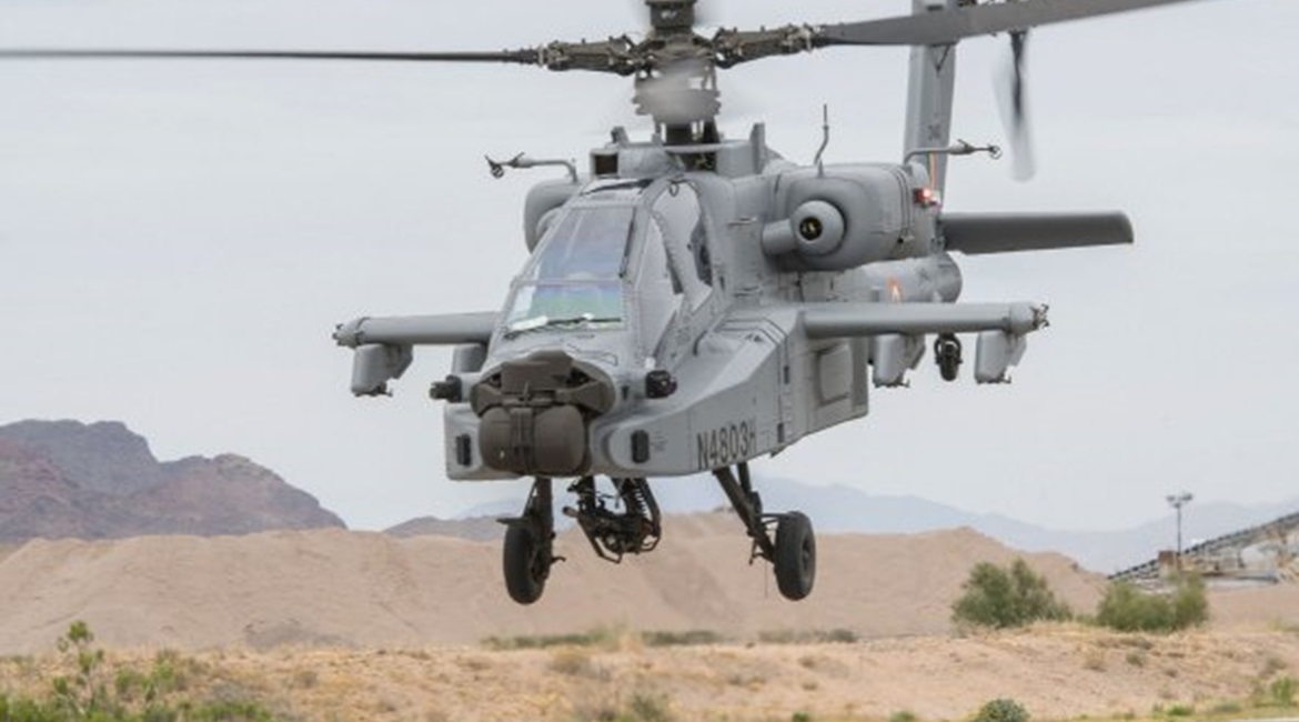 The IAF received its first Apache Guardian attack helicopter at the Boeing production facility in Mesa, Arizona, on 10 May.