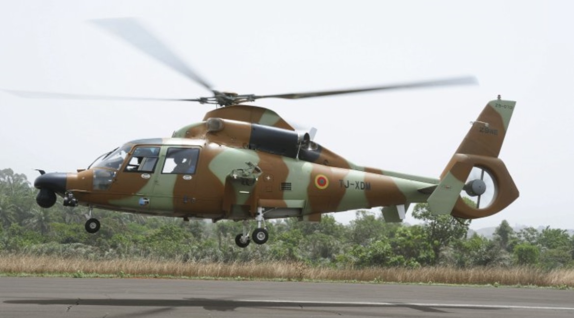 One of the Cameroonian Air Force's four Z9WE helicopters. It now only has two in service.